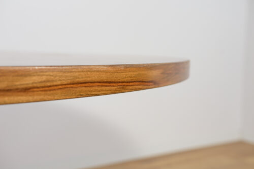Mid-Century Walnut Modern Round Dining Table, Denmark, 1970s - Image 8