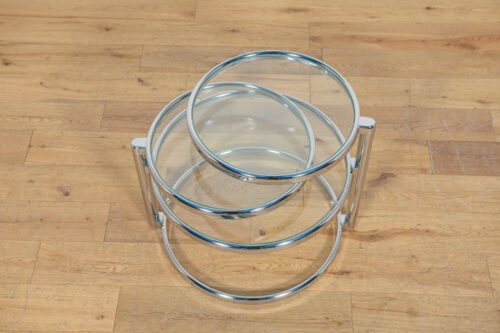 Mid-Century Modern Chrome & Glass Coffee Table by Milo Baughman, United States, 1970s - Image 9