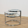 Mid-Century Modern Chrome & Glass Coffee Table by Milo Baughman, United States, 1970s - Image 3