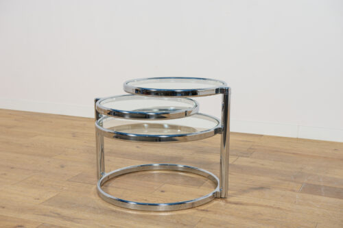 Mid-Century Modern Chrome & Glass Coffee Table by Milo Baughman, United States, 1970s - Image 3