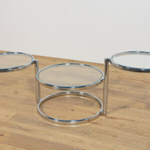 Mid-Century Modern Chrome & Glass Coffee Table by Milo Baughman, United States, 1970s