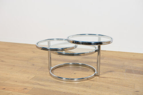 Mid-Century Modern Chrome & Glass Coffee Table by Milo Baughman, United States, 1970s - Image 10
