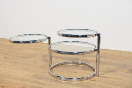 Mid-Century Modern Chrome & Glass Coffee Table by Milo Baughman, United States, 1970s - Image 15