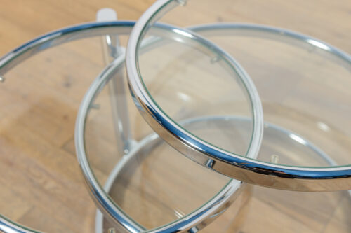 Mid-Century Modern Chrome & Glass Coffee Table by Milo Baughman, United States, 1970s - Image 19