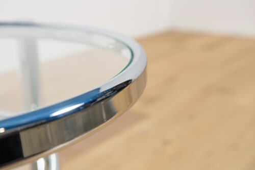 Mid-Century Modern Chrome & Glass Coffee Table by Milo Baughman, United States, 1970s - Image 21