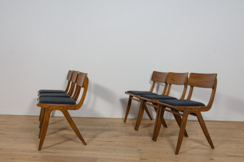 Boomerang Dining Chairs from Gościcńskie Furniture Fabryki, 1960s, Set of 6 - Image 7
