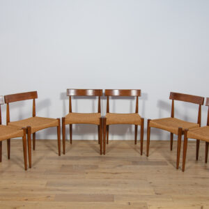 Mid Century Dining Chairs by Arne Hovmand-Olsen for Mogens Kold, 1960s, Denmark, Set of 6