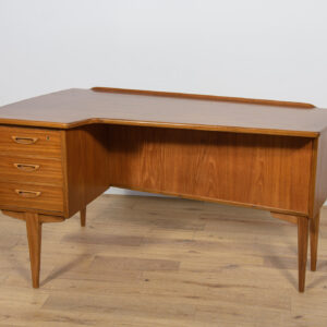 Biurko Boomerang Model A10, proj. Goran Strand, Lelangs Möbelfabrik, Szwecja, lata 60.