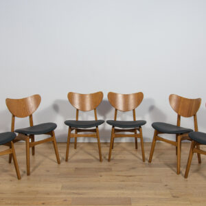 Komplet sześciu krzeseł Librenza, G-Plan, Wielka Brytania, lata 50