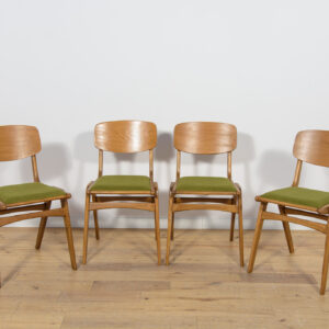 Komplet czterech krzeseł Bumerang typ 229XB, Gościcińska Fabryka Mebli, Polska, lata 60.