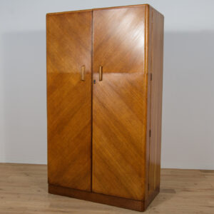 Dębowa dwudrzwiowa szafa Art Deco, Fitrobe, Wielka Brytania, lata 30.