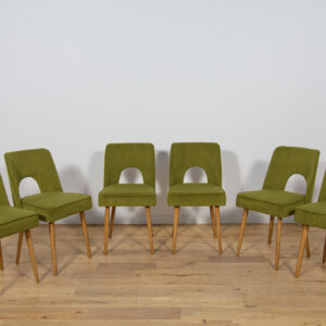 Komplet sześciu krzeseł Muszelka, Bydgoska Fabryka Mebli, Polska, lata 60.