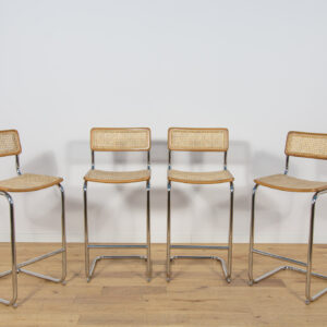 Komplet czterech Hokerów Typ Cesca, Włochy, lata 70