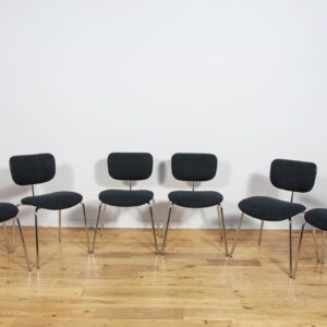 Komplet sześciu krzeseł model SE 68, proj .E.Eiermann, Wilde & Spieth, Niemcy, lata 60.