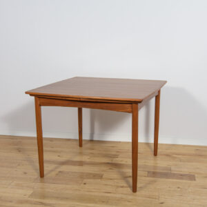 Kwadratowy rozkładany stół, Dania, lata 60