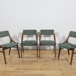 Ski Jumper Chairs by Juliusz Kędziorek for Zamojska, Poland, 1970s, Set of 4
