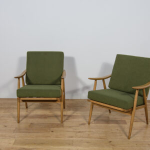 Mid-Century Modern Armchairs from TON, Czechoslovakia, 1960s, Set of 2