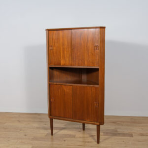Mid-Century Modern Teak Corner Cabinet, 1960s