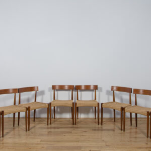 Mid-Century Modern Dining Chairs by Arne Hovmand-Olsen for Mogens Kold, 1960s, Set of 8