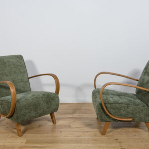 Model H 410 Armchairs by Jindřich Halabala for Up Závody, 1930s, Set of 2