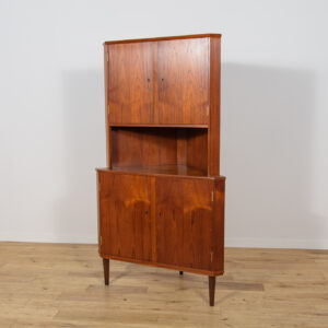 Mid-Century Corner Teak Cabinet, Denmark, 1960s