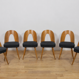 Mid-Century Oak Dining Chairs by Antonín Šuman for Tatra Nábytok, Czechoslovakia, 1960s, Set of 6