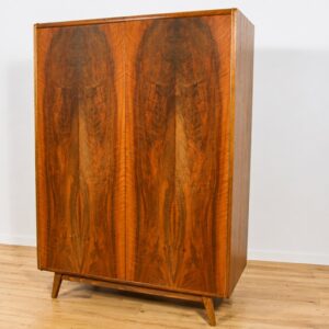 Mid-Century Walnut  Wardrobe Designed by Bohumil Landsman for Jitona Soběslav, Czechoslovakia, 1960s