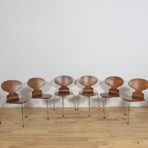 Mid-Century Model 3101 Ant Dining Chairs by Arne Jacobsen for Fritz Hansen, Denmark, 1970s, Set of 8