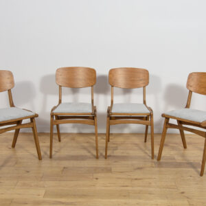Mid-Century Boomerang Type 229XB Dining Chairs by Gościcińska Fabryka Mebli, Poland, 1960s, Set of 4