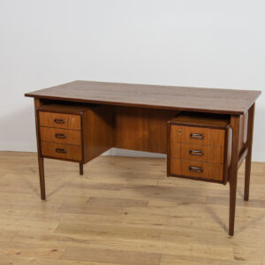 Mid-Century Freestanding Teak Desk, Denmark, 1960s