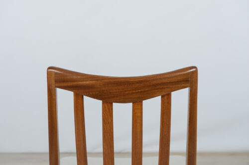 Krzesła tekowe lata 60. L. Dandy, G-Plan, Wielka Brytania
