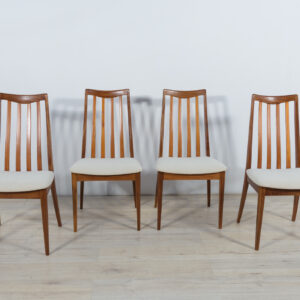 Komplet czterech krzeseł, proj. L. Dandy, G-Plan, Wielka Brytania, lata 60