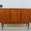 Mid-Century Danish High Sideboard in Teak, 1960s - Image 4