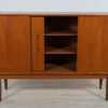 Mid-Century Danish High Sideboard in Teak, 1960s - Image 9