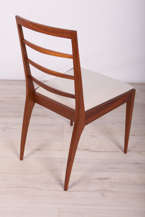 Krzesło teak do Lesliego Dandy’ego w stylu Art Deco