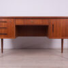 Mid-Century Freestanding Teak Desk, 1960s - Image 3