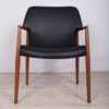 Fotel, proj. A. B. Madsen, E. Larsen, Fritz Hansen, Dania, lata 50. - obrazek 2